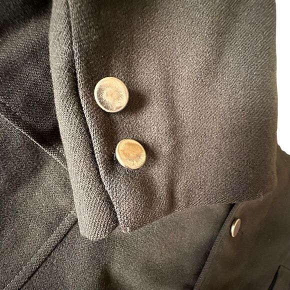 Vintage 1960s Brown Handmade lightweight wool blend blazer size 42R - Picture 9 of 13